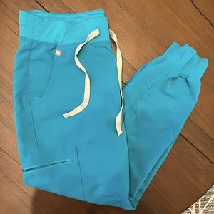 FIGS Teal Zamora Scrub Pants